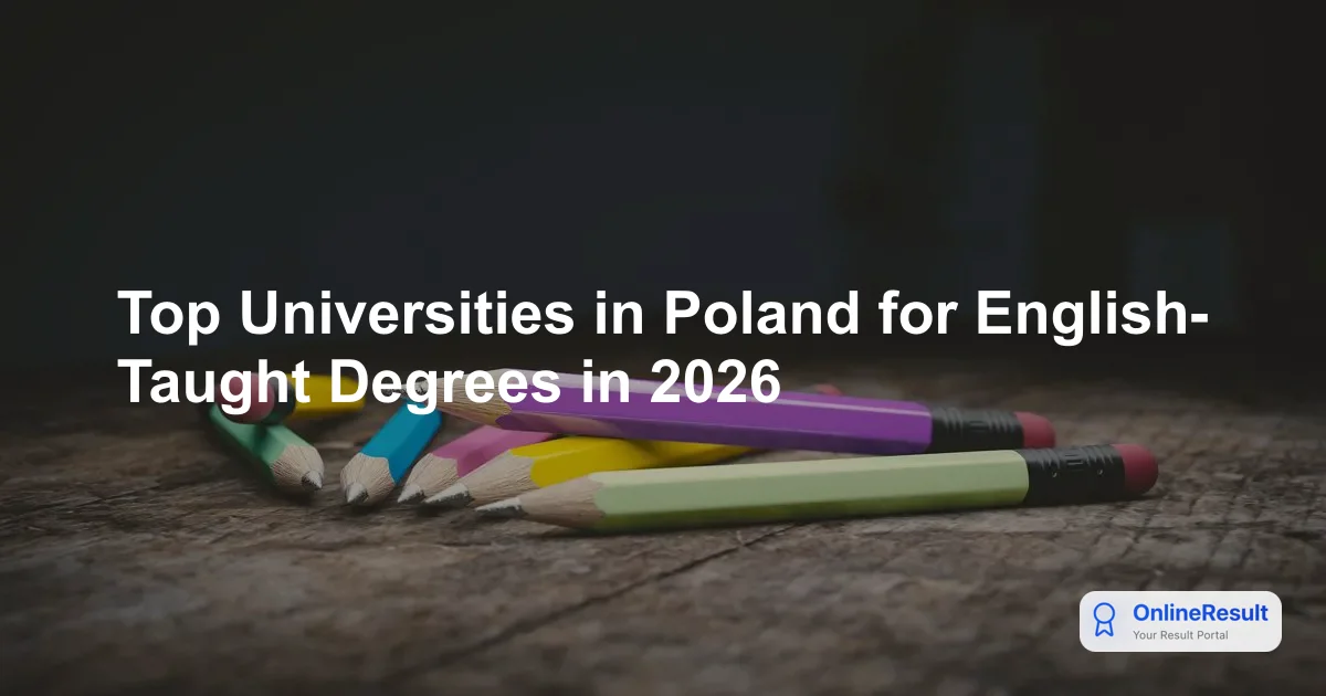 Top Universities in Poland for English-Taught Degrees in 2026