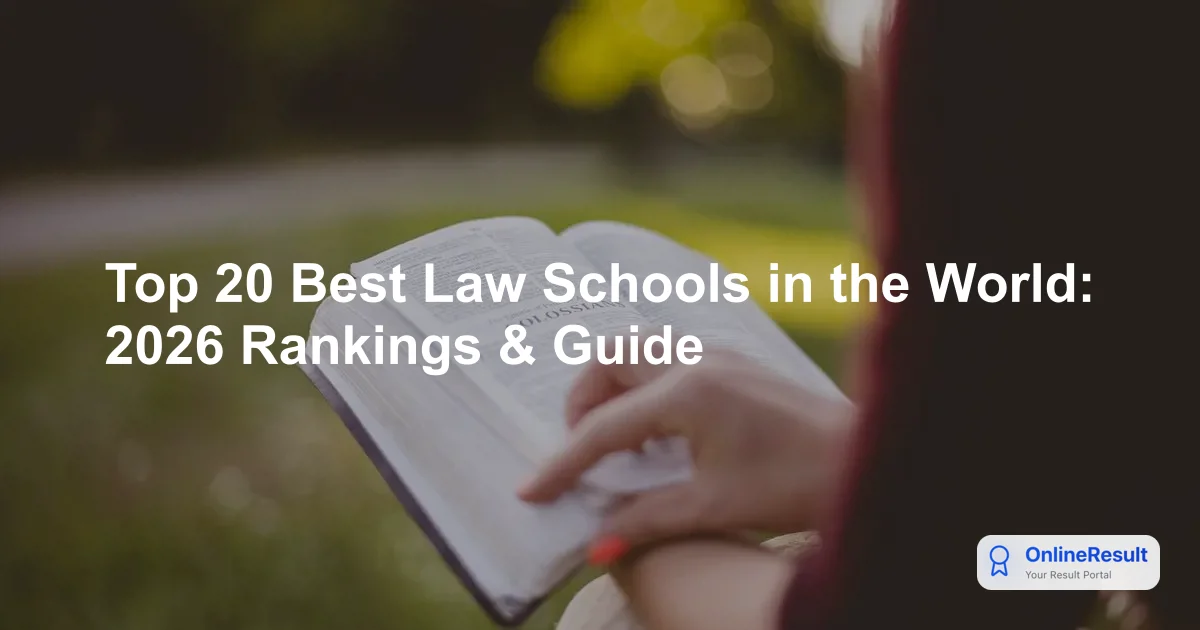 Top 20 Best Law Schools in the World: 2026 Rankings & Guide