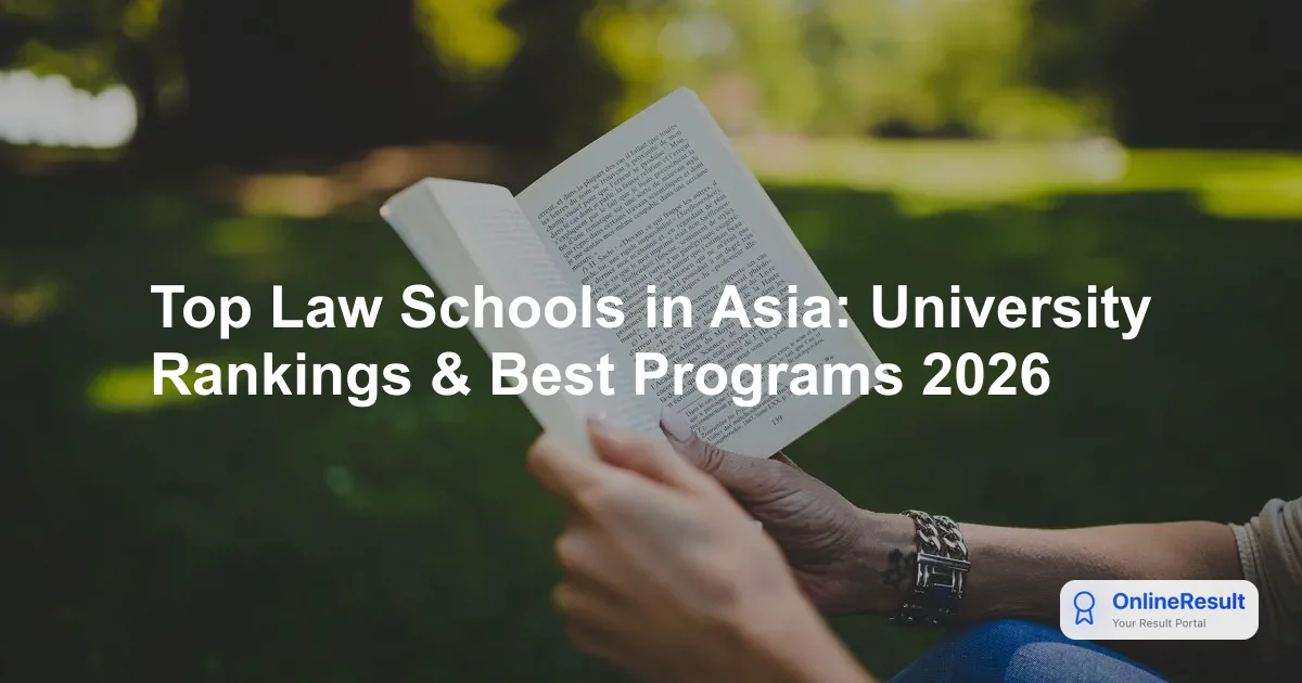 Top Law Schools in Asia: University Rankings & Best Programs 2026