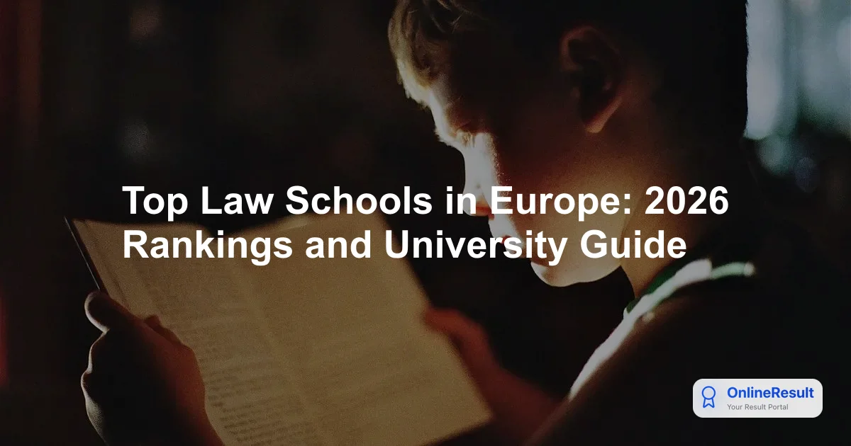 Top Law Schools in Europe: 2026 Rankings and University Guide