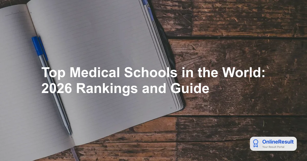 Top Medical Schools in the World: 2026 Rankings and Guide
