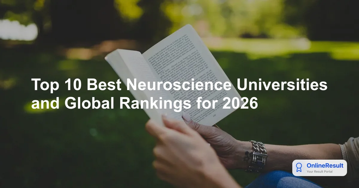 Top 10 Best Neuroscience Universities and Global Rankings for 2026