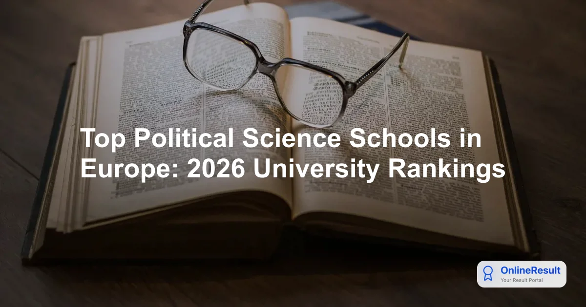 Top Political Science Schools in Europe: 2026 University Rankings