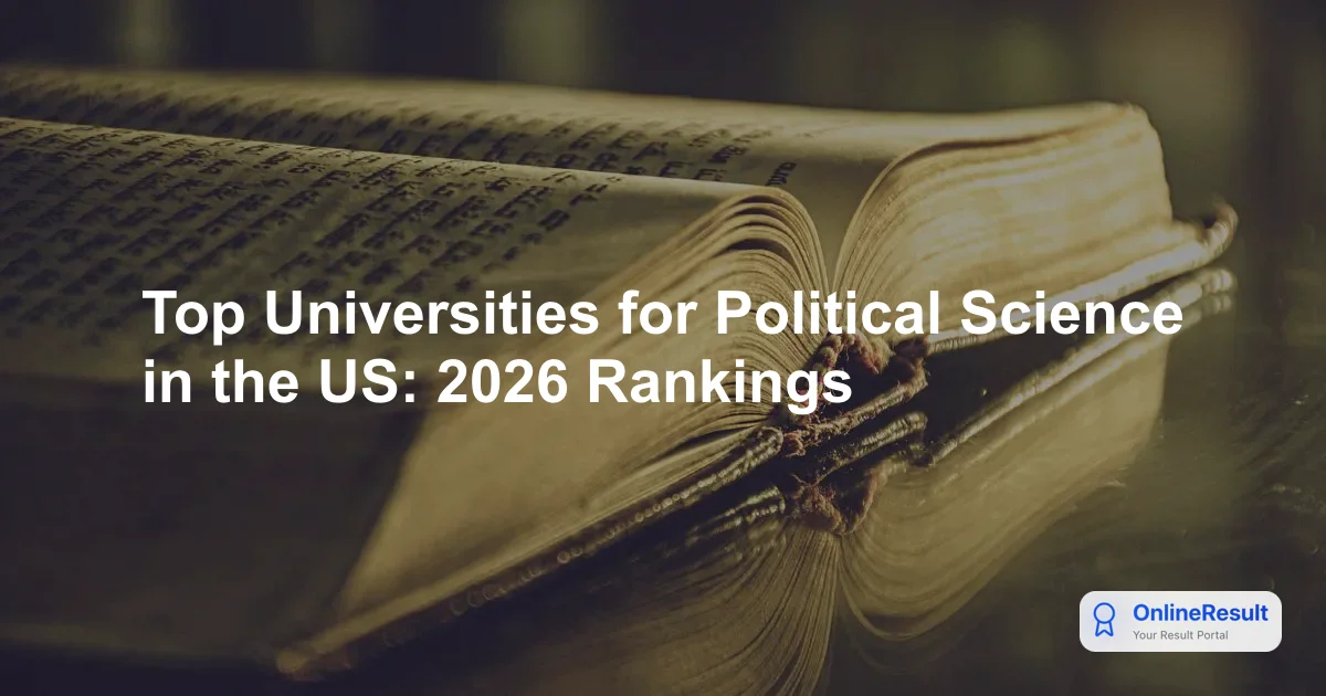Top Universities for Political Science in the US: 2026 Rankings