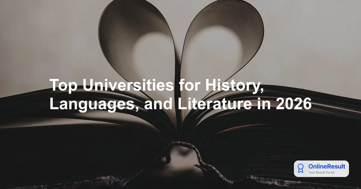 Top Universities for History, Languages, and Literature in 2026
