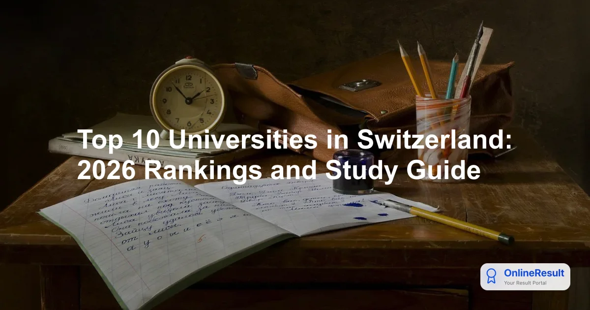 Top 10 Universities in Switzerland: 2026 Rankings and Study Guide