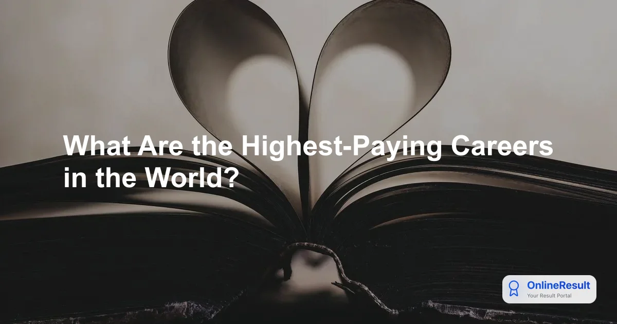 What Are the Highest-Paying Careers in the World?