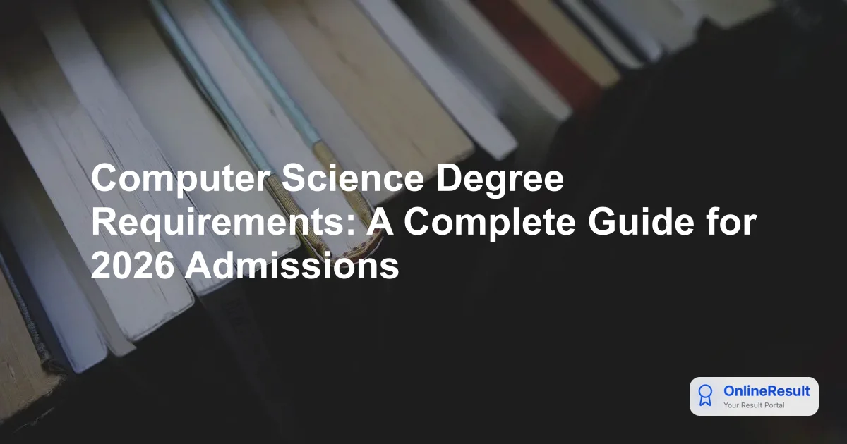 Computer Science Degree Requirements: A Complete Guide for 2026 Admissions