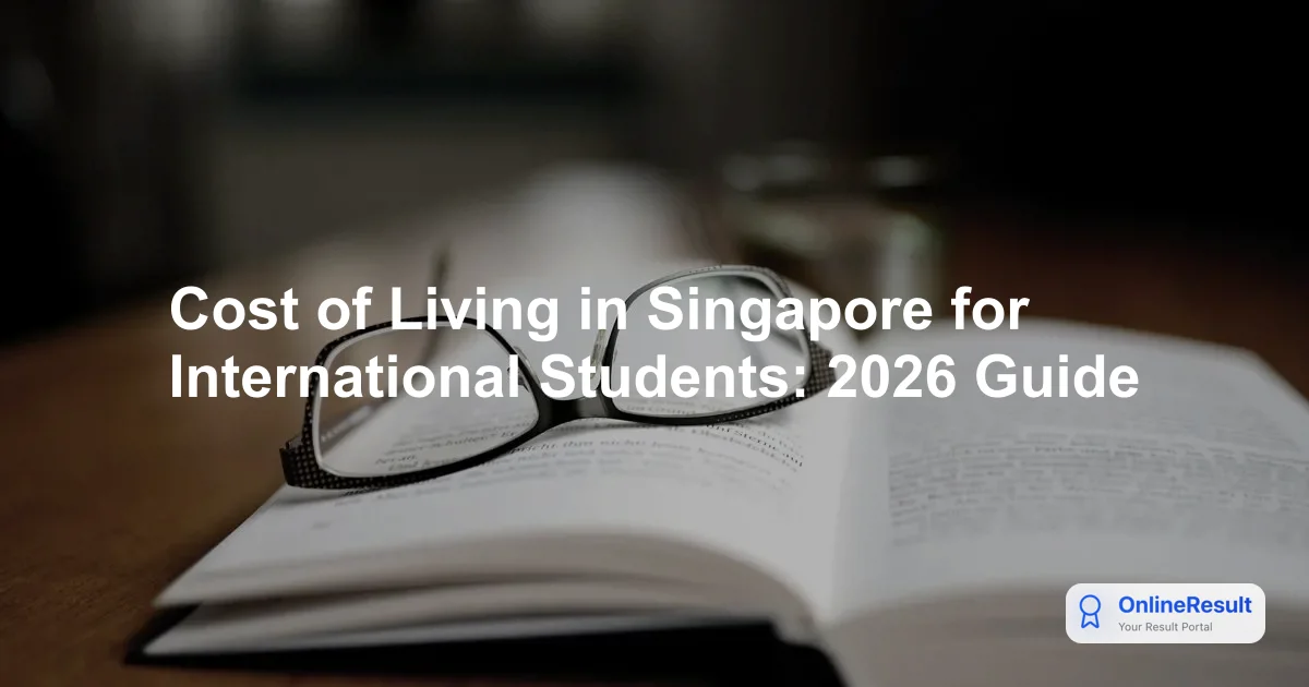 Cost of Living in Singapore for International Students: 2026 Guide