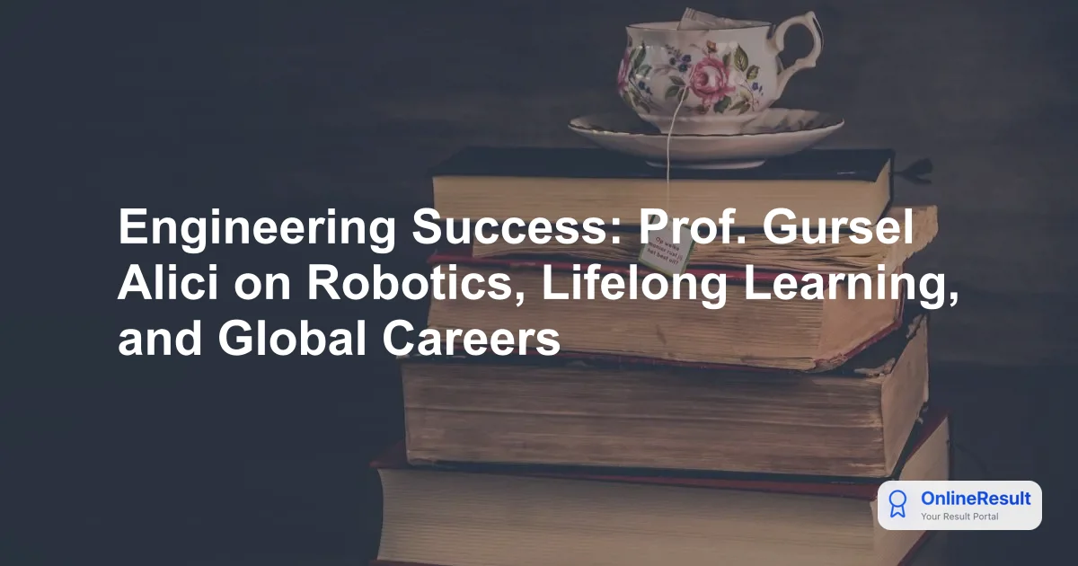 Engineering Success: Prof. Gursel Alici on Robotics, Lifelong Learning, and Global Careers