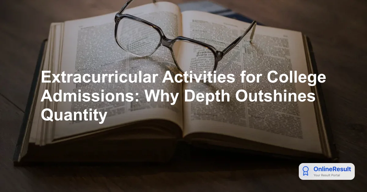 Extracurricular Activities for College Admissions: Why Depth Outshines Quantity