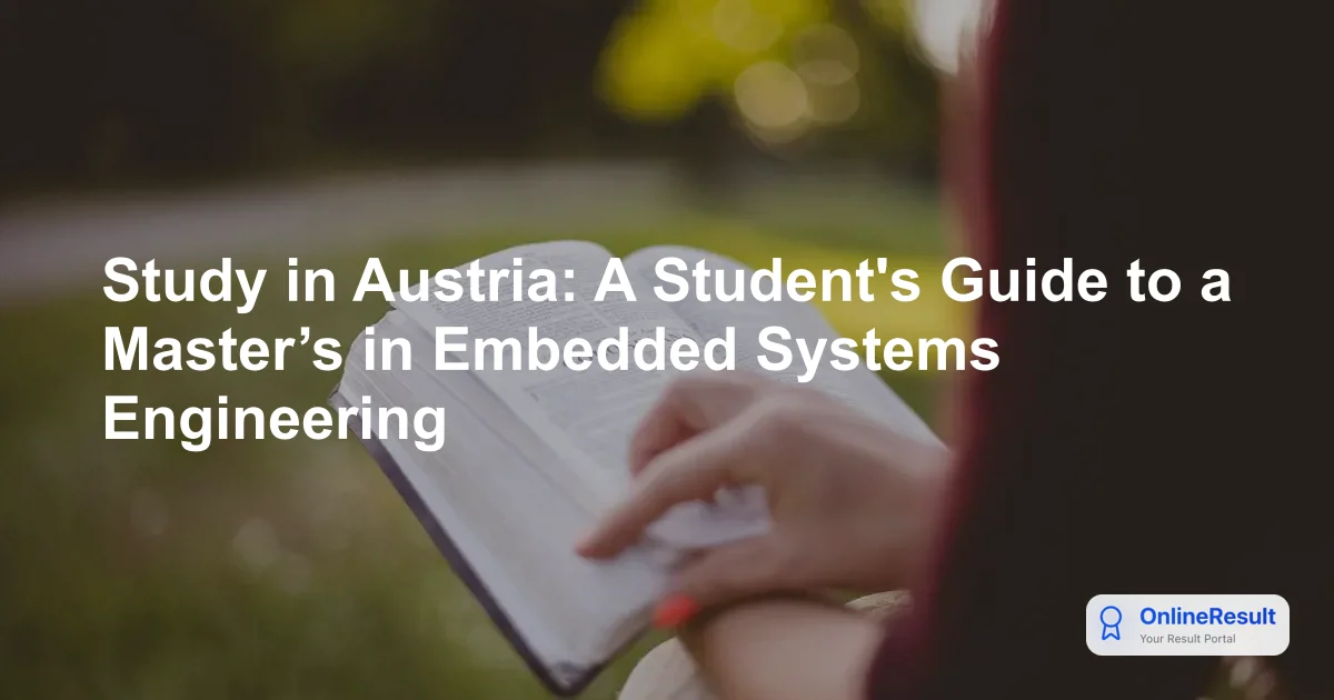 Study in Austria: A Student's Guide to a Master’s in Embedded Systems Engineering