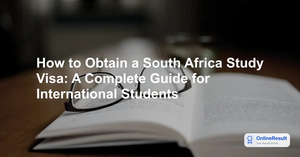 How to Obtain a South Africa Study Visa: A Complete Guide for International Students