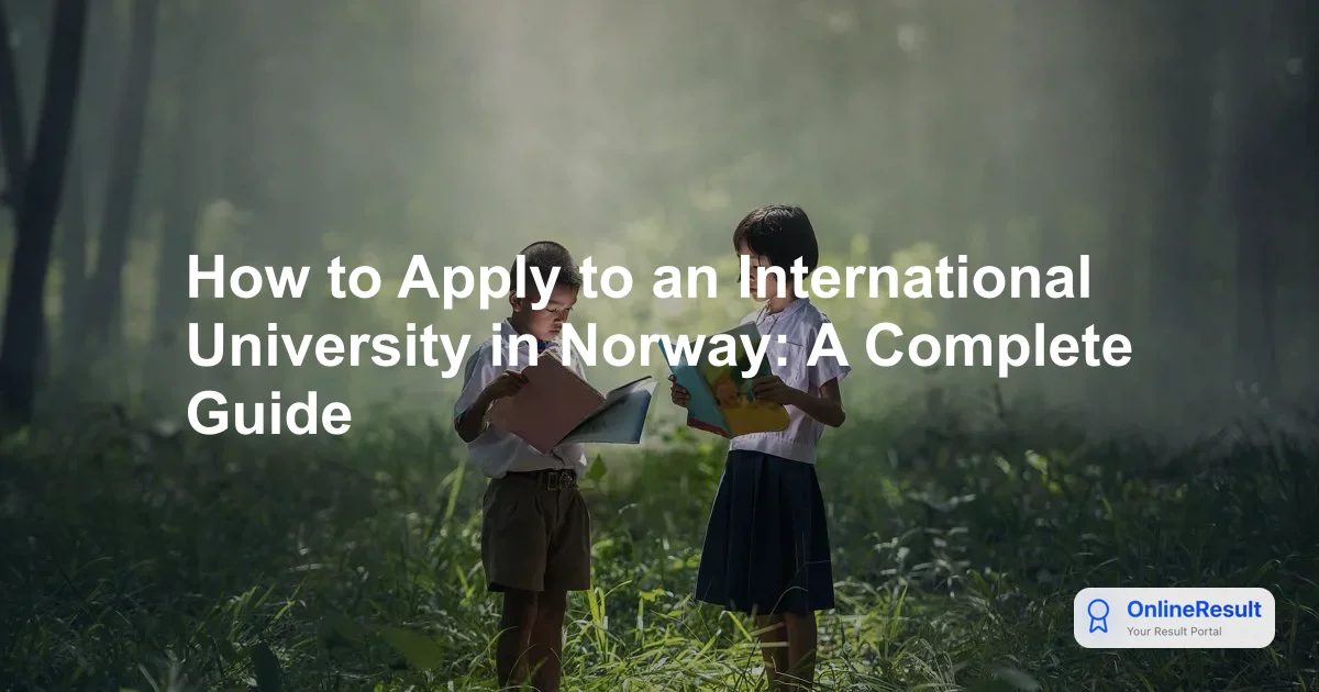 How to Apply to an International University in Norway: A Complete Guide