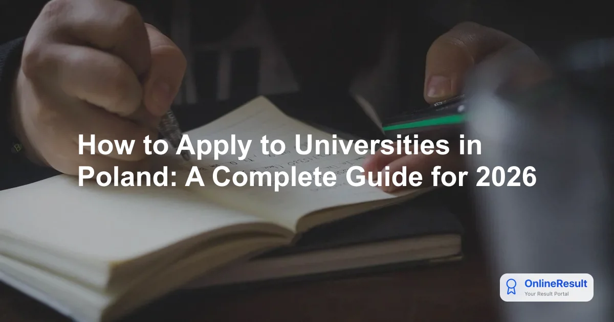 How to Apply to Universities in Poland: A Complete Guide for 2026
