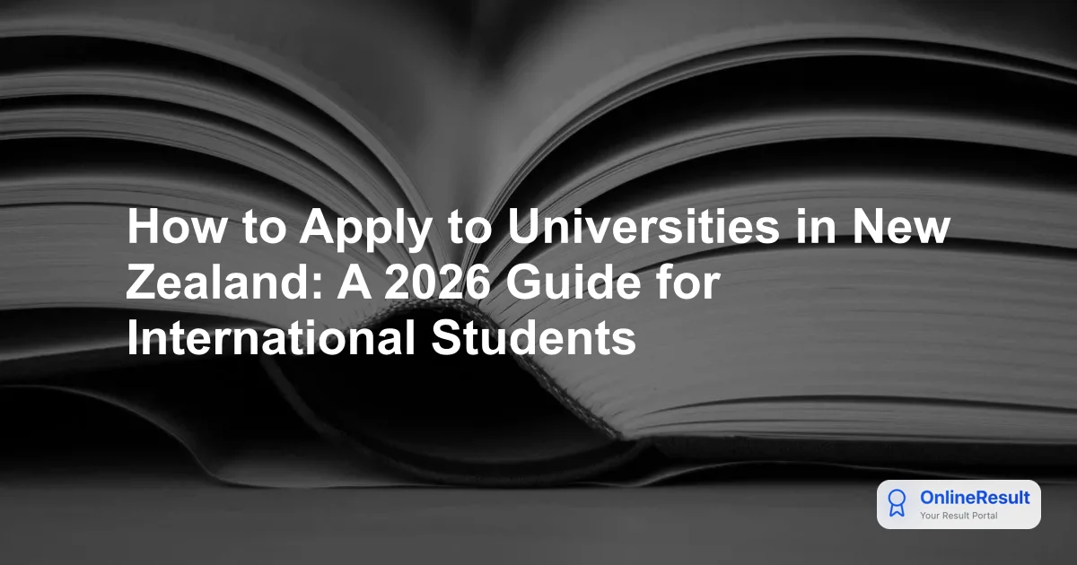 How to Apply to Universities in New Zealand: A 2026 Guide for International Students