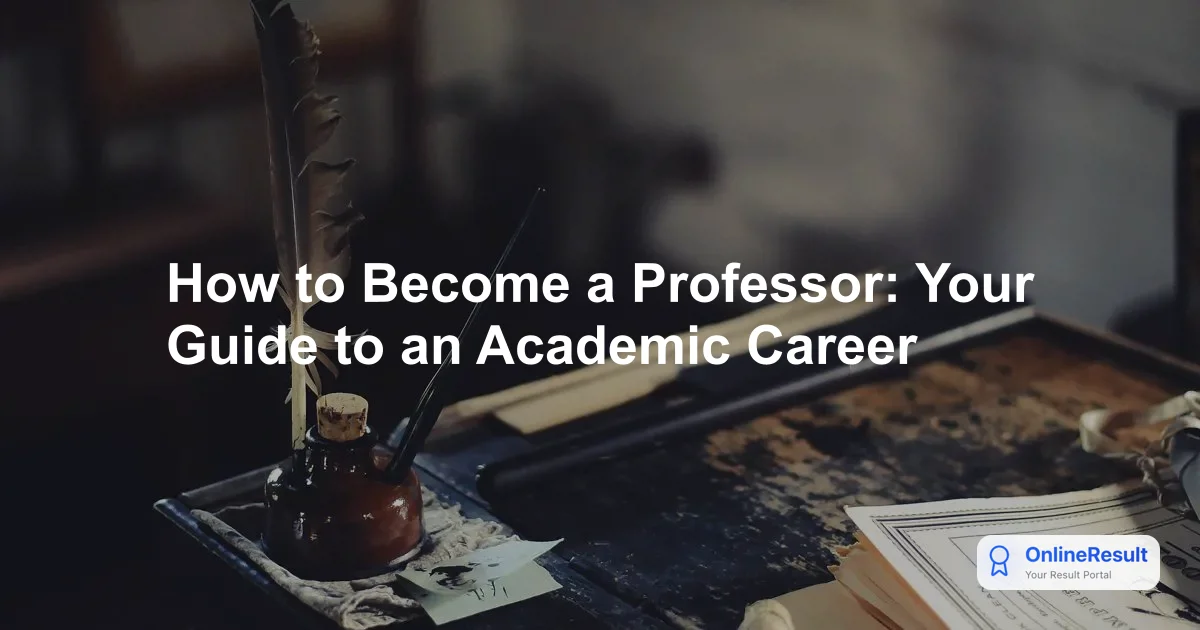 How to Become a Professor: Your Guide to an Academic Career