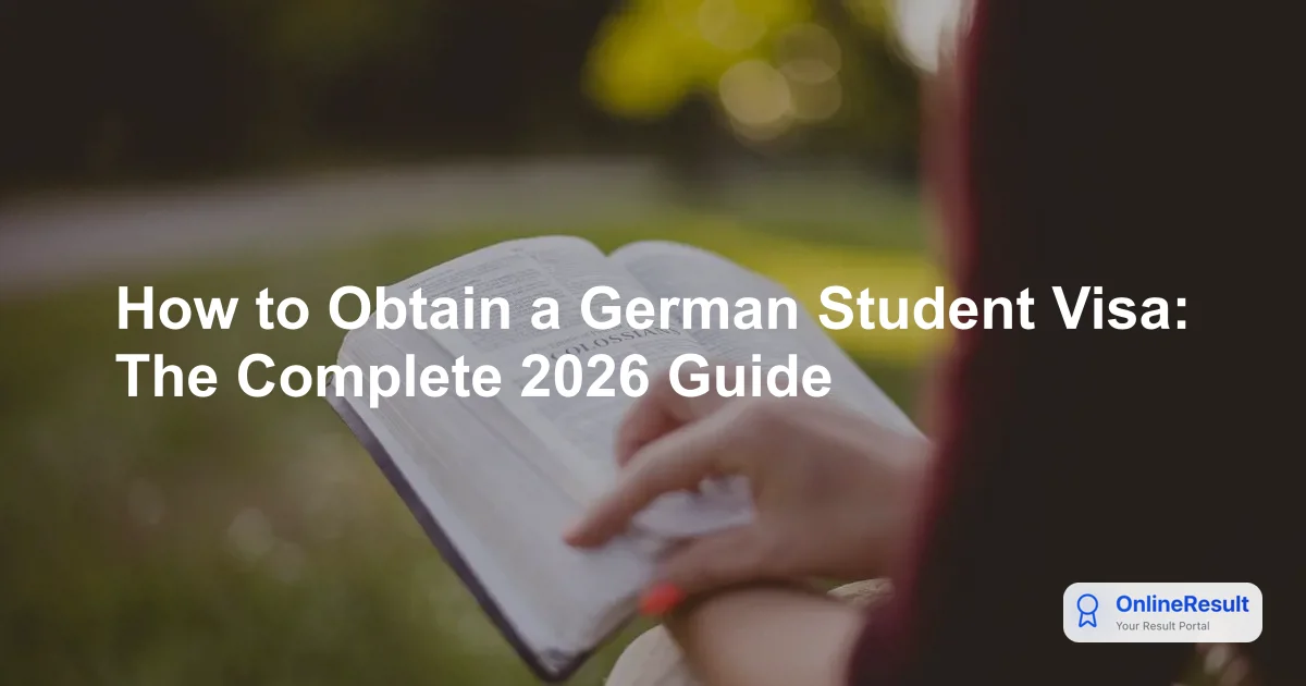 How to Obtain a German Student Visa: The Complete 2026 Guide