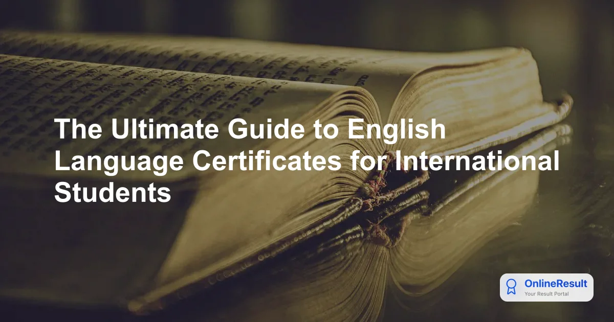 The Ultimate Guide to English Language Certificates for International Students
