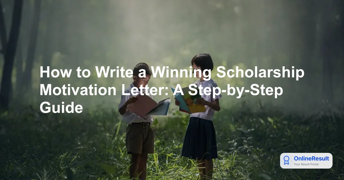 How to Write a Winning Scholarship Motivation Letter: A Step-by-Step Guide