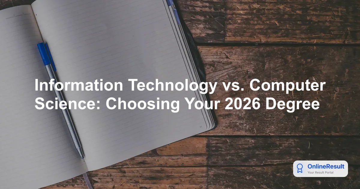 Information Technology vs. Computer Science: Choosing Your 2026 Degree