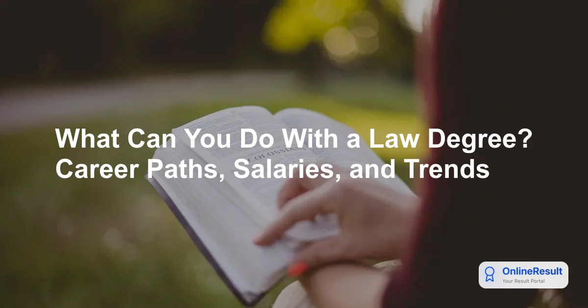 What Can You Do With a Law Degree? Career Paths, Salaries, and Trends