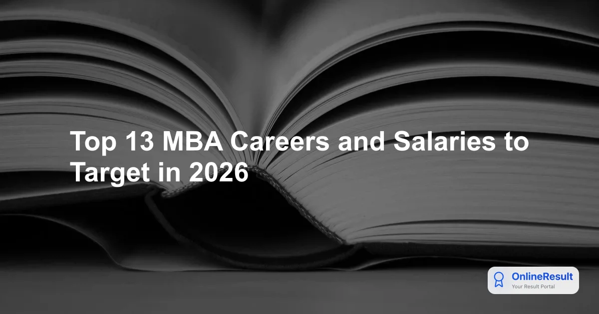 Top 13 MBA Careers and Salaries to Target in 2026