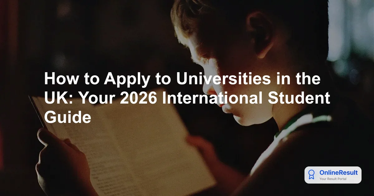 How to Apply to Universities in the UK: Your 2026 International Student Guide