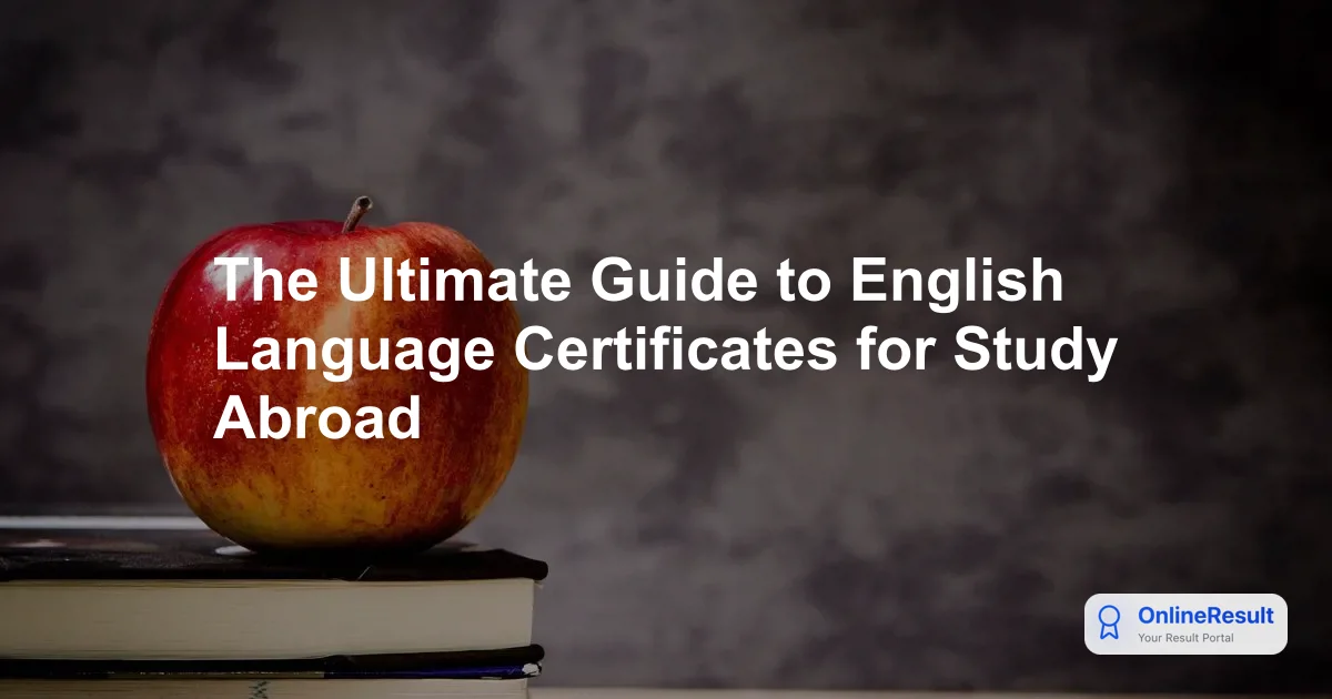 The Ultimate Guide to English Language Certificates for Study Abroad