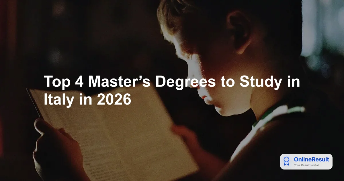 Top 4 Master’s Degrees to Study in Italy in 2026