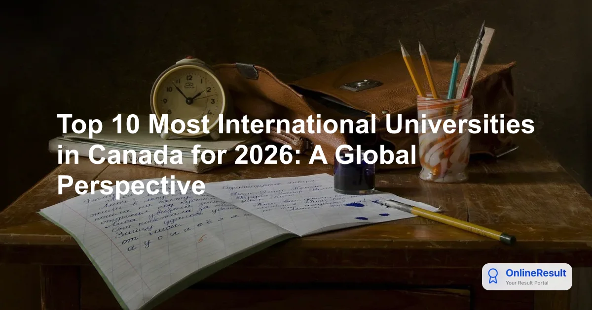 Top 10 Most International Universities in Canada for 2026: A Global Perspective