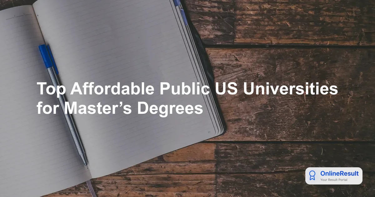 Top Affordable Public US Universities for Master’s Degrees