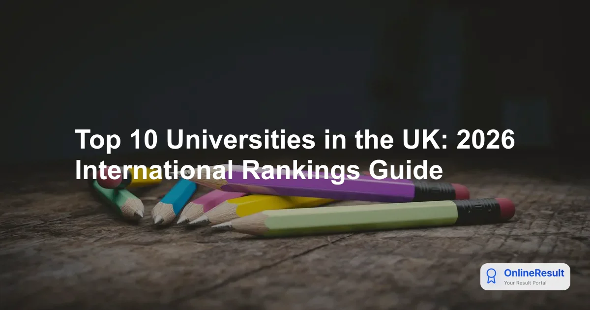 Top 10 Universities in the UK: 2026 International Rankings Guide