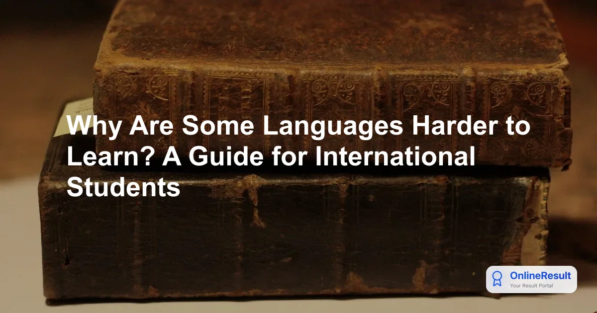 Why Are Some Languages Harder to Learn? A Guide for International Students