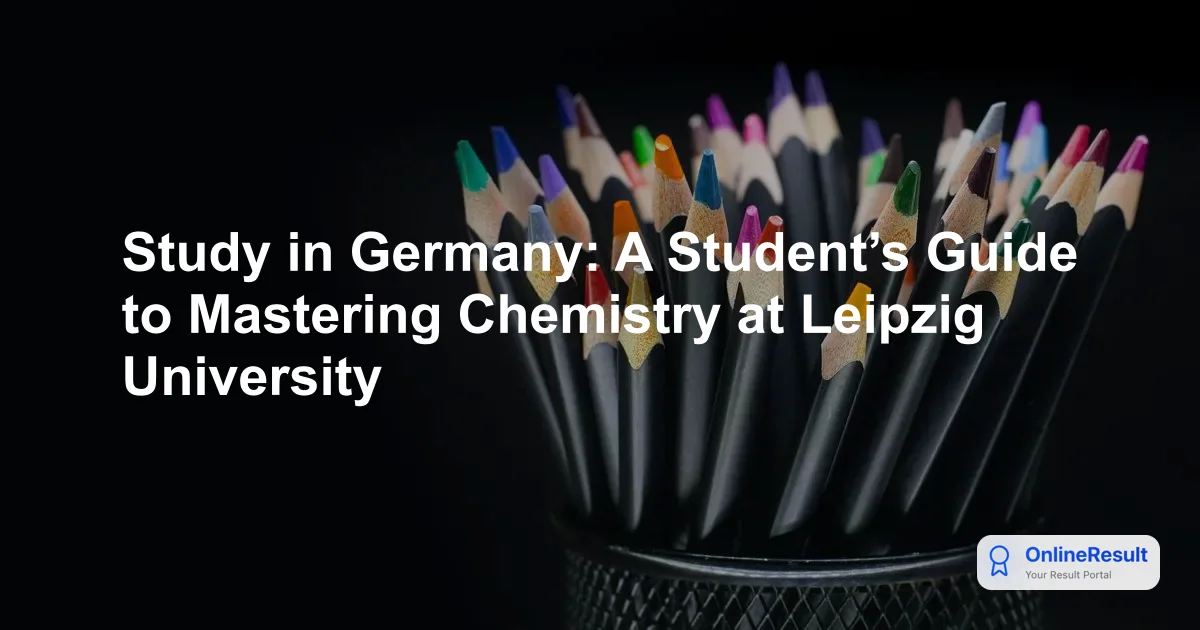 Study in Germany: A Student’s Guide to Mastering Chemistry at Leipzig University