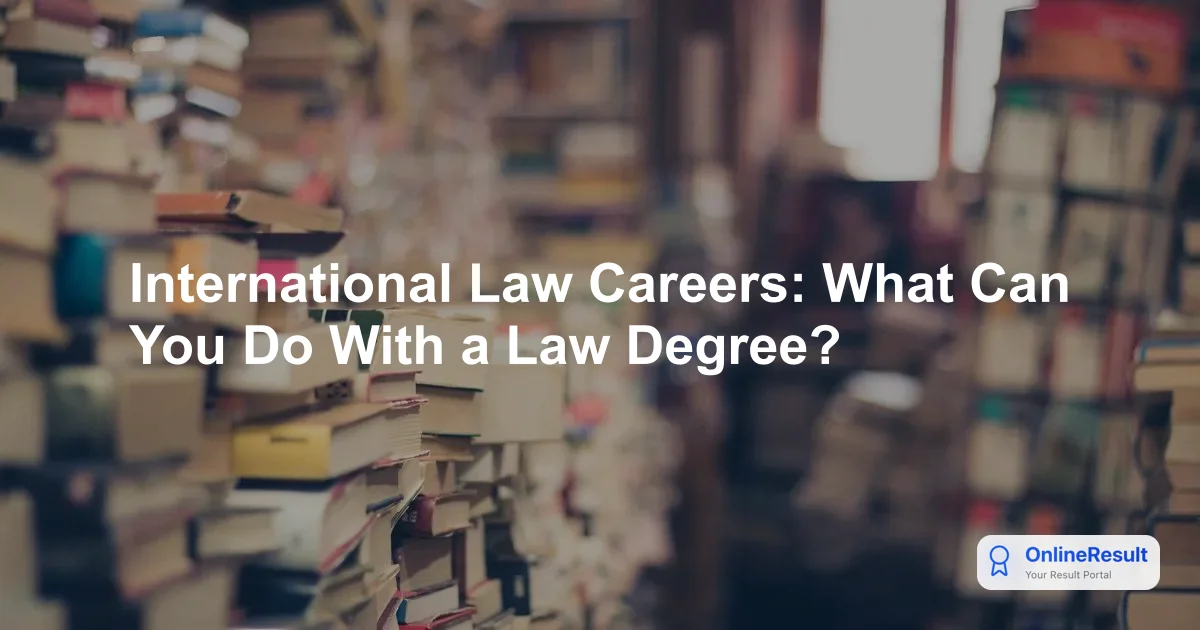 International Law Careers: What Can You Do With a Law Degree?