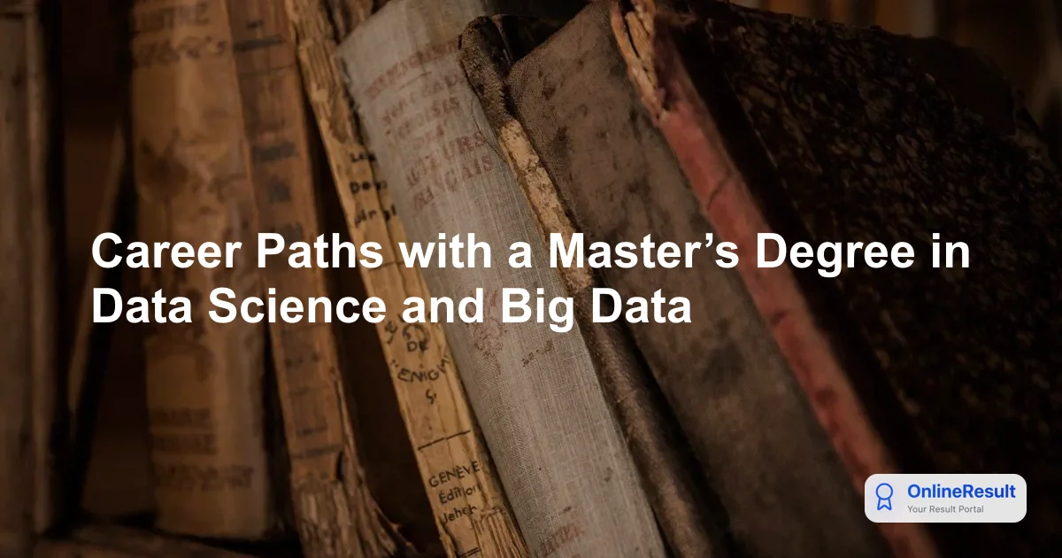 Career Paths with a Master’s Degree in Data Science and Big Data