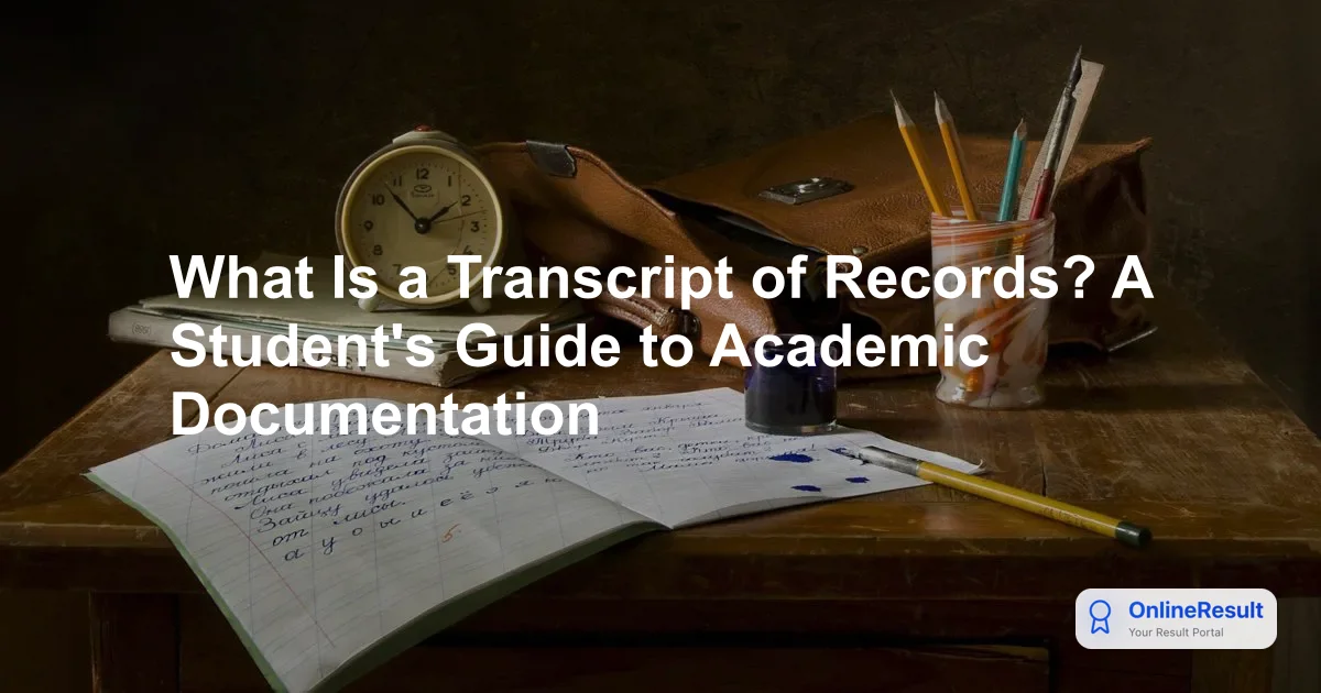 What Is a Transcript of Records? A Student's Guide to Academic Documentation