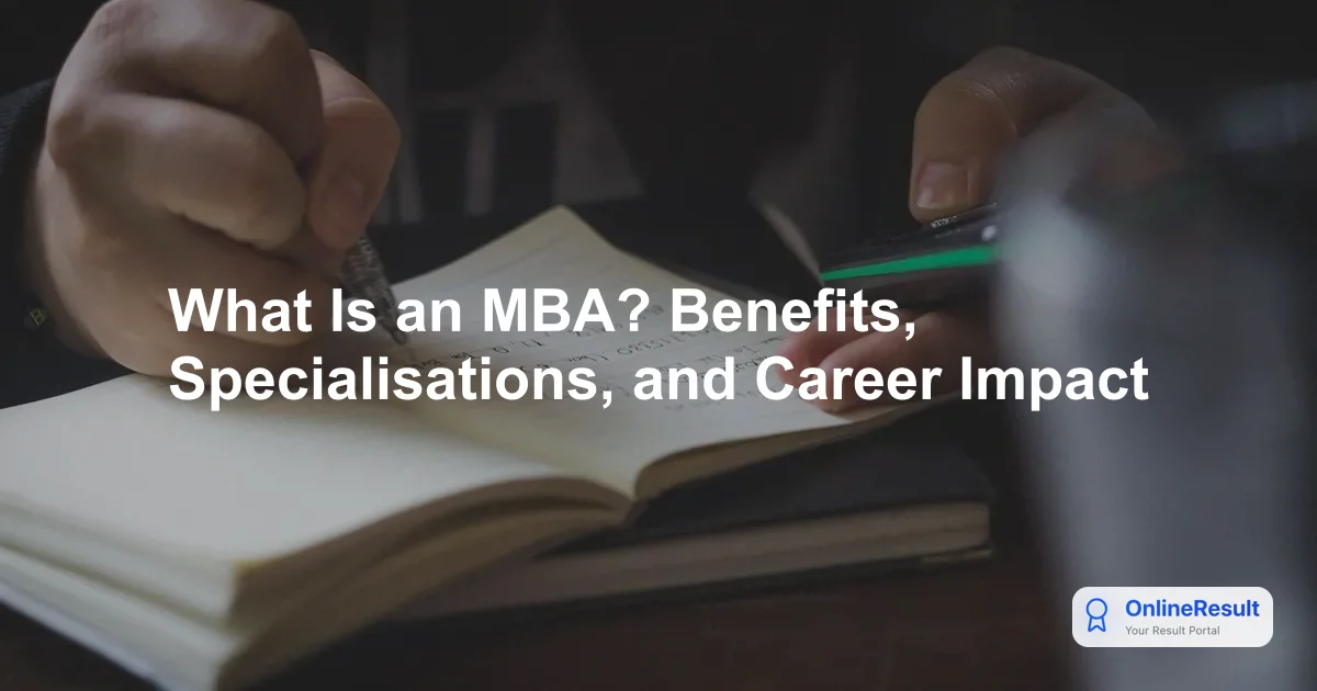 What Is an MBA? Benefits, Specialisations, and Career Impact
