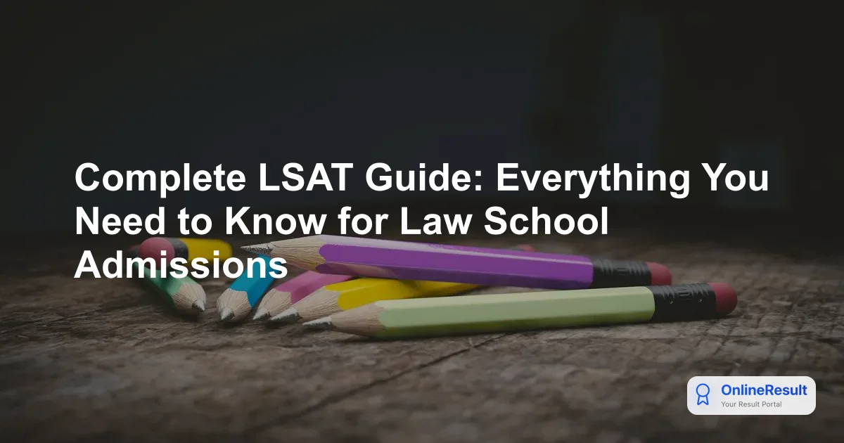 Complete LSAT Guide: Everything You Need to Know for Law School Admissions