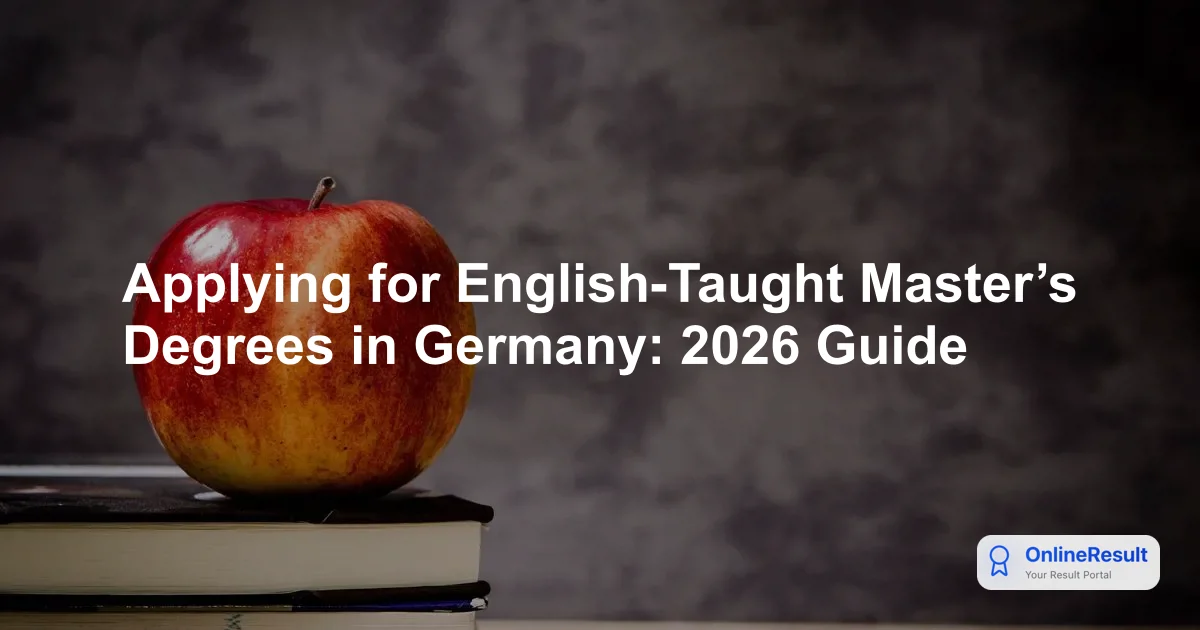 Applying for English-Taught Master’s Degrees in Germany: 2026 Guide