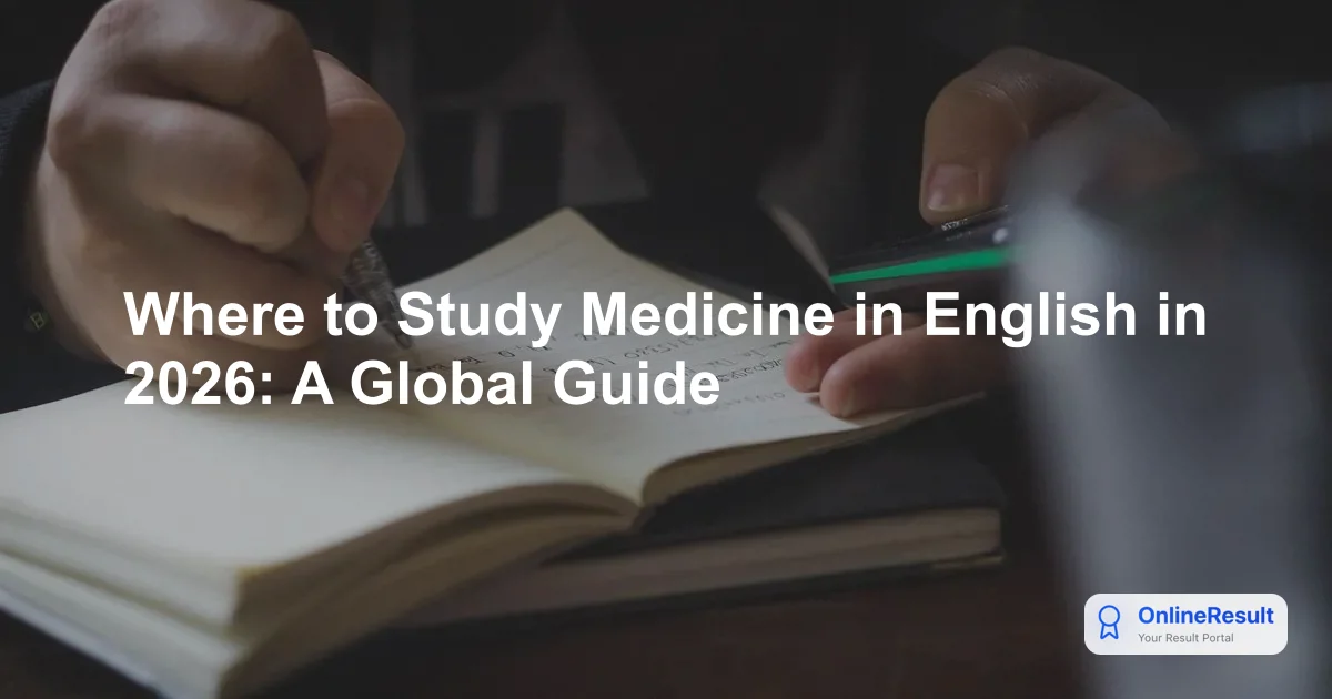 Where to Study Medicine in English in 2026: A Global Guide