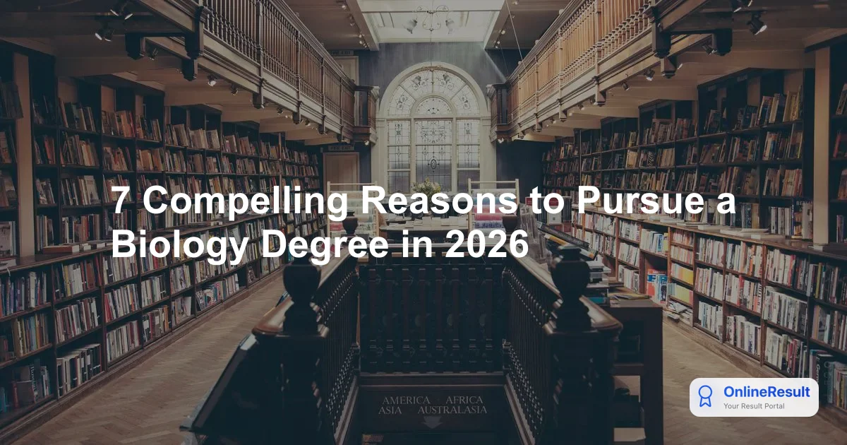 7 Compelling Reasons to Pursue a Biology Degree in 2026