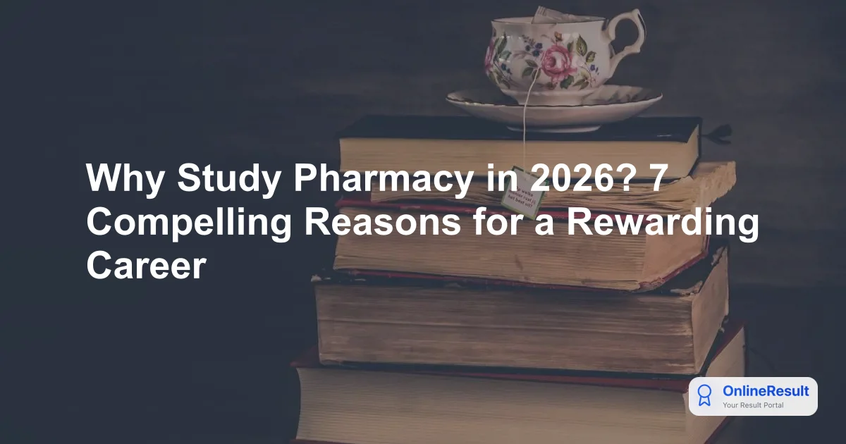 Why Study Pharmacy in 2026? 7 Compelling Reasons for a Rewarding Career