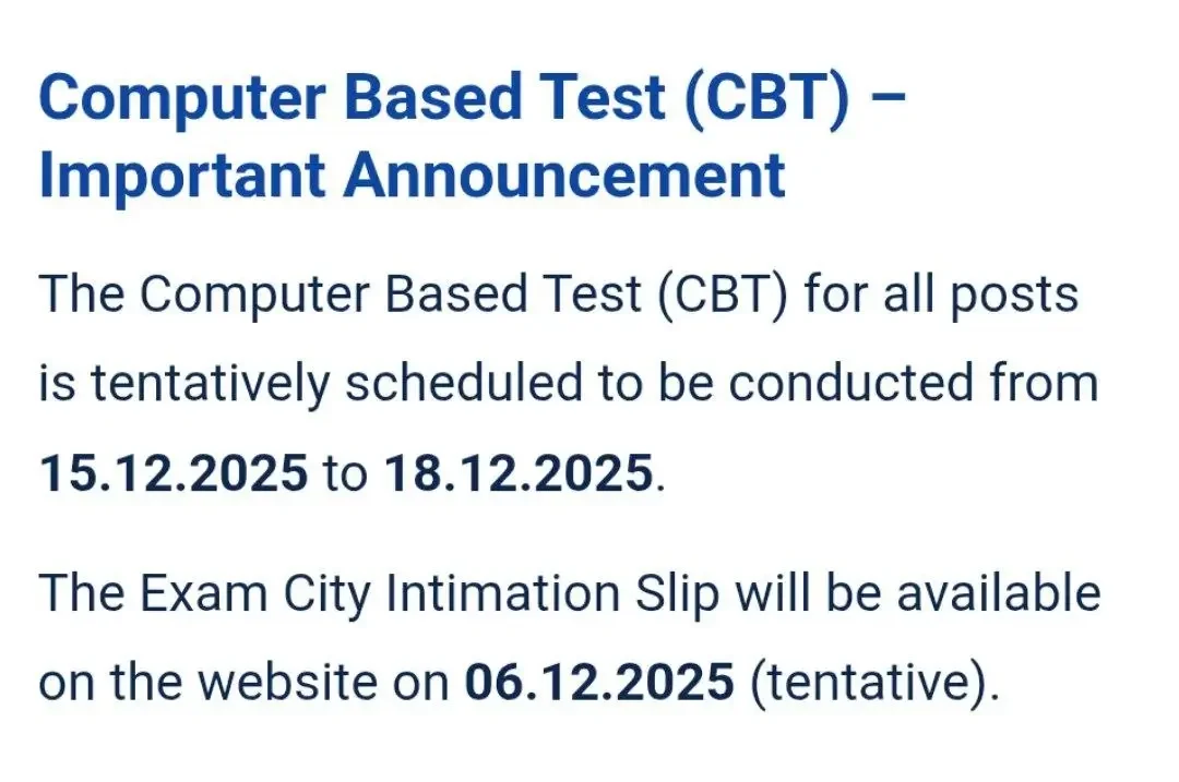 CCRH Exam Date 2025 Out for 90 Posts, Check Official Schedule