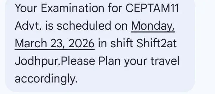 DRDO CEPTAM 11 Exam City Intimation Slip 2026 Out, Check Shift Timings_3.1