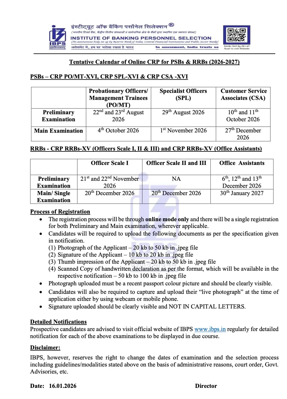 ibps-calendar-2026-notice