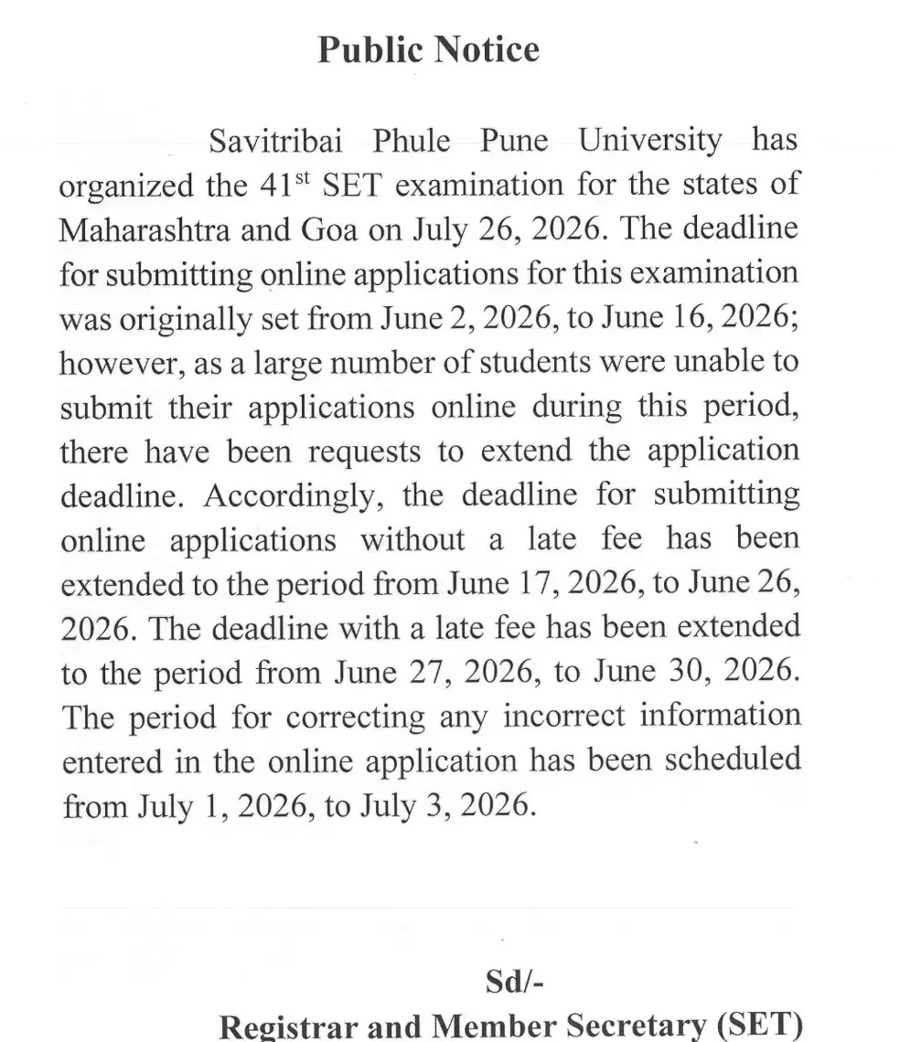 MH SET Application Form 2026 Last Date Extended, Apply Till 30 June_3.1
