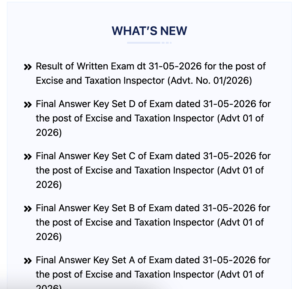 PSSSB Excise Inspector Score Card and Result 2026 Out, Check Your Part A & B Marks_3.1
