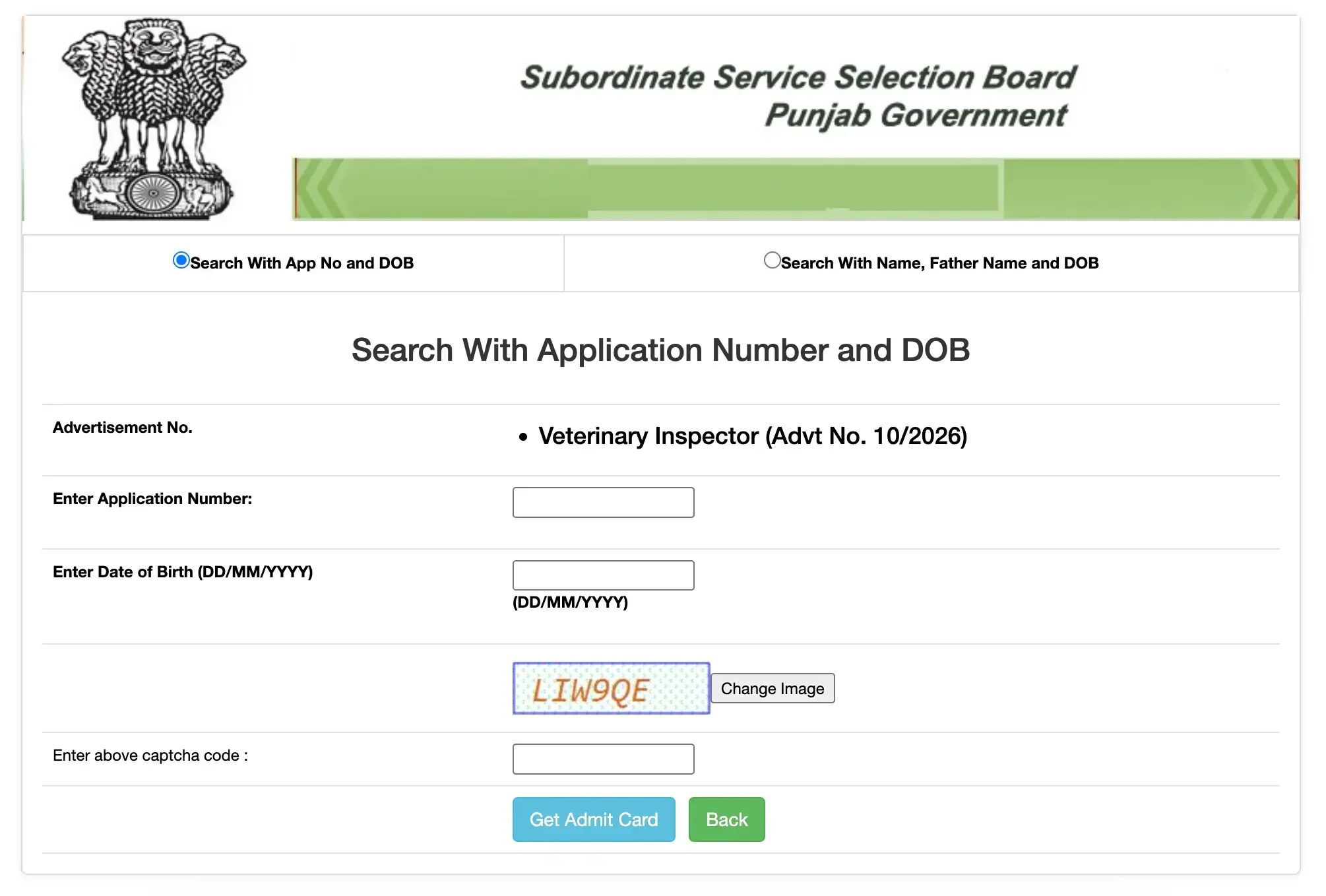 Punjab PSSSB Veterinary Inspector Admit Card 2026 Out, Hall Ticket Download Link_3.1